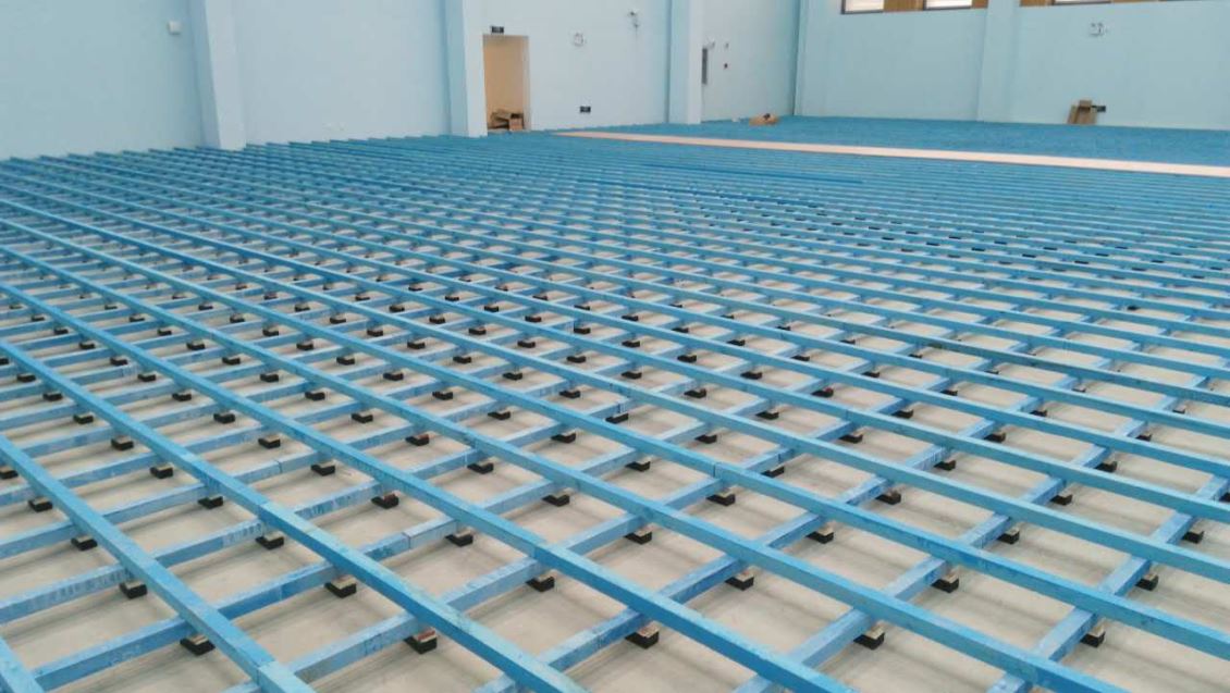 新乡篮球场木地板地板结构厂家